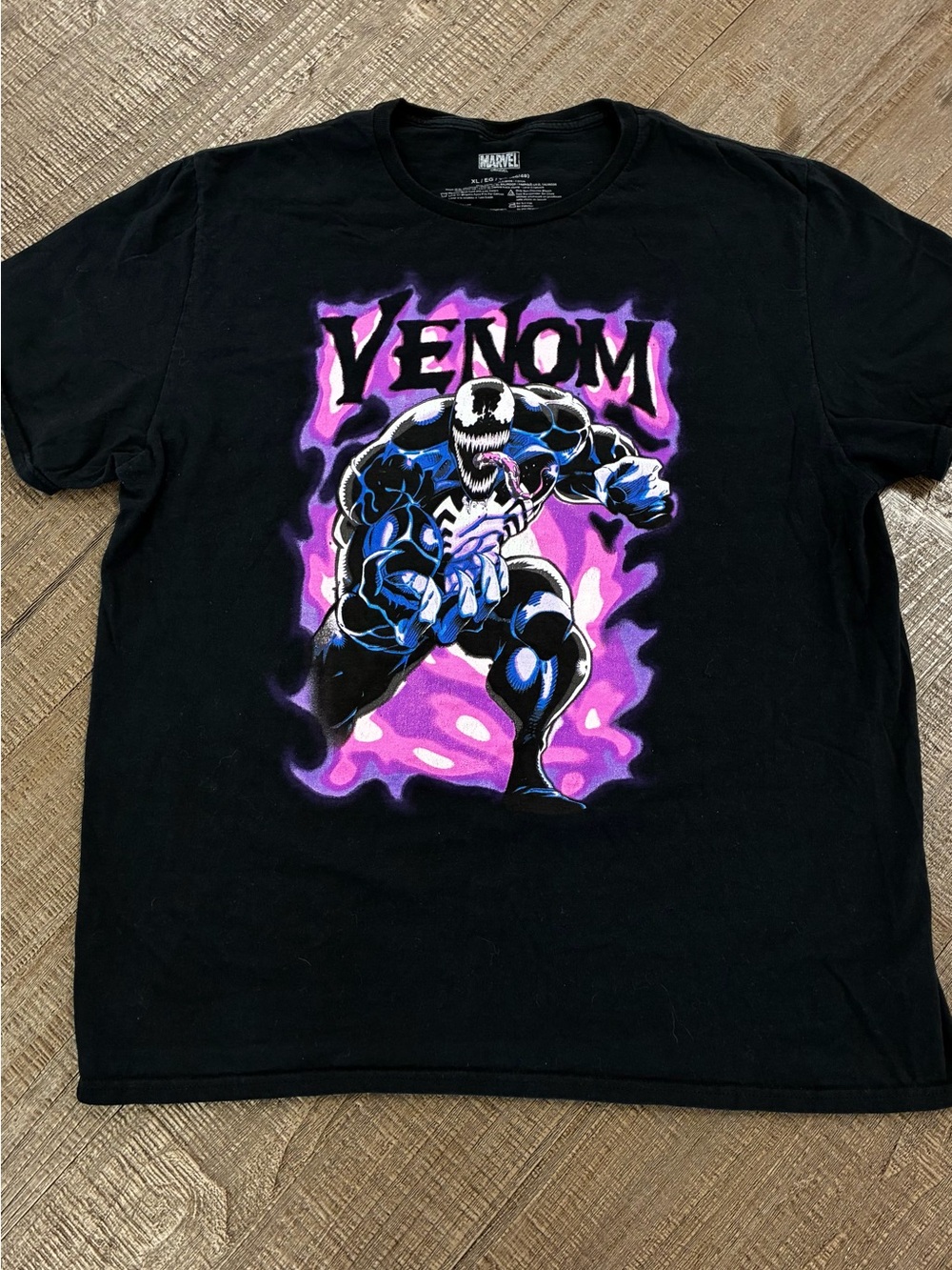 Marvel Venom Tee - Black and Purple Graphic